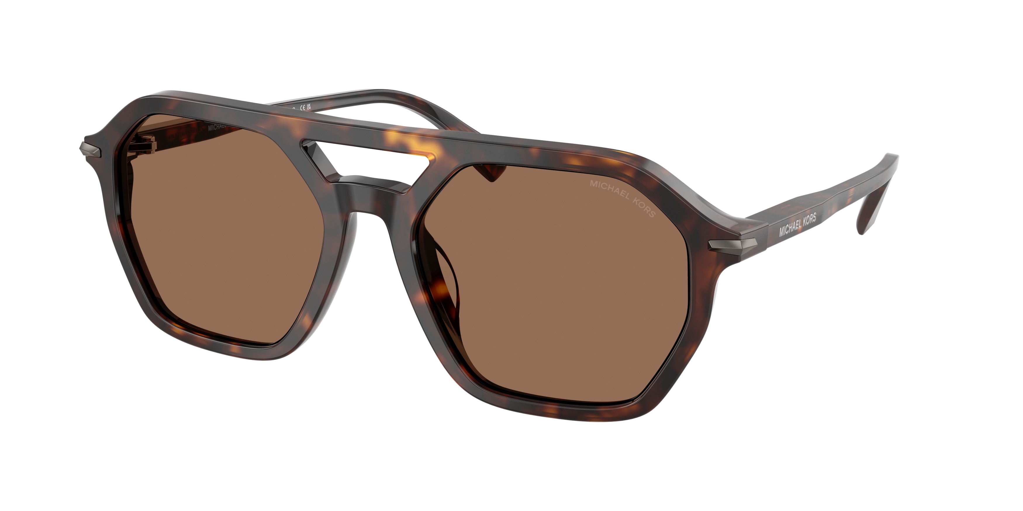 Michael Kors Herren MK2251U Jackson Hole 300673 Sonnenbrillen Acetat SchildkröTe Braun Pilot Normal-image